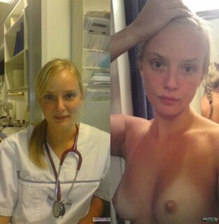 nude nurse selfie